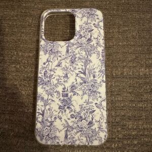 Floral Pattern Phone Case - blue and White
iPhone 15 pro max